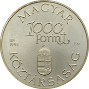 1000 Forint Old Danube Ship "Hableány" obverse image