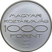 1000 Forint Atlanta Olympics - Fencing obverse image