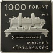 1000 Forint Ányos Jedlik obverse image