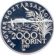 2000 Forint Old Balaton ships "Helka and Kelén" obverse image