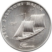 2000 Forint Old Balaton Ship: "Phoenix", Hungary, 1998 reverse image