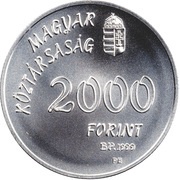 2000 Forint XXVII Olympics Sydney obverse image