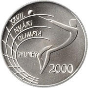 2000 Forint XXVII Olympics Sydney, Hungary, 1999 reverse image