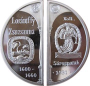 2 x 2000 Forint - Zsuzsanna Lorántffy, Hungary, 2000 reverse image
