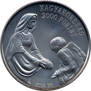 2000 Forint Hungarian Charity Service of the Order of Malta obverse image