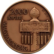 2000 Forint National Memorial of Mohács obverse image