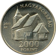 2000 Forint Bible of Vizsoly obverse image