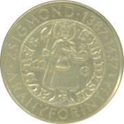 2000 Forint Gold Florin of I. Zsigmond, Hungary, 2016 reverse image