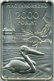 2000 Forint The 150th anniversary of the Budapest Zoo obverse image
