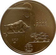 2000 Forint Budapest Stock Exchange obverse image