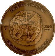 2000 Forint Debrecen, Church and College obverse image