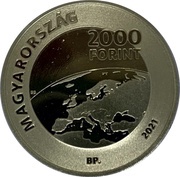 2000 Forint Hungarian Presidency Council of Europe obverse image
