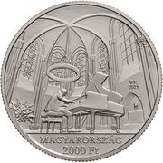 2000 Forint György Cziffra reverse image