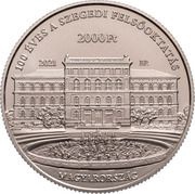 2000 Forint University of Szeged obverse image