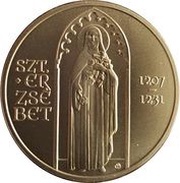 2000 Forint Saint Elizabeth of Hungary, Hungary, 2021 reverse image