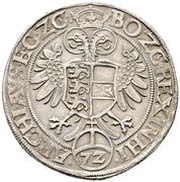 1 Reichsthaler 72 Kreuzer - Ferdinand I Klagenfurt, Austria, 1560 reverse image