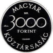 3000 Forint European Beaver obverse image