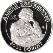 3000 Forint Ferenc Liszt Music Academy obverse image