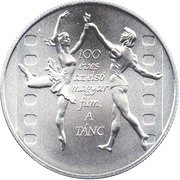 3000 Forint Centennial of First Hungarian Film, Hungary, 2001 reverse image