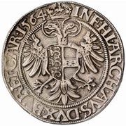 1 Guldenthaler - 60 Kreuzer - Ferdinand I Klagenfurt, Austria, 1561-1565 reverse image