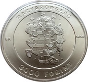 3000 Forint Free for 30 years obverse image