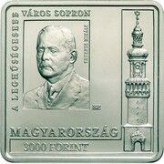 3000 Forint Sopron, the most loyal city obverse image