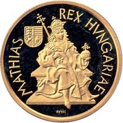 5000 Forint King Matthias, Hungary, 1990 reverse image