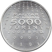5000 Forint János Neumann obverse image