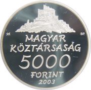 5000 Forint Hollókő obverse image