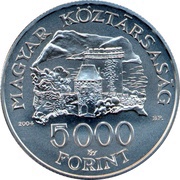 5000 Forint Visegrád Castle obverse image
