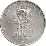 5000 Forint Munkács Castle obverse image