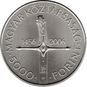 5000 Forint Nándorfehérvár Victory obverse image