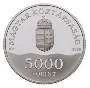 5000 Forint Beijing Olympics - Waterpolo Player obverse image