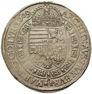 1 Thaler - Matthias II Vienna, Austria, 1609 reverse image