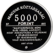 5000 Forint István Bibó obverse image