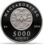 5000 Forint András Fáy obverse image