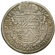1 Thaler - Rudolf II Hall, Austria, 1610 reverse image