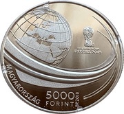 5000 Forint World Football Championship obverse image