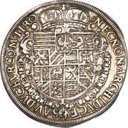 1 Thaler - Rudolf II Hall, Austria, 1610 reverse image