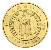 10 000 Forint Gold Forint of Károly Róbert, Hungary, 2012 reverse image