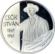 10 000 Forint István Csók, Hungary, 2015 reverse image