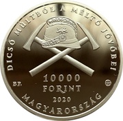 10 000 Forint 150 years of organized Hungarian Fire Service obverse image
