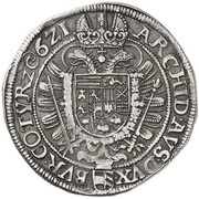 1 Thaler - Ferdinand II Vienna, Austria, 1620-1621 reverse image