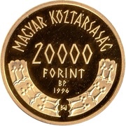 20 000 Forint 1100th Anniversary of Hungarian Nationhood obverse image