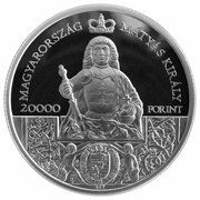 20 000 Forint King Matthias obverse image