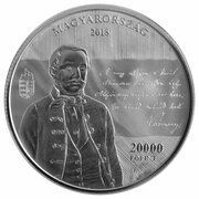 20 000 Forint Setting the Szózat to music, Hungary, 2018 reverse image