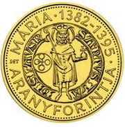 50 000 Forint Gold Florin of Mária - Piedfort, Hungary, 2014 reverse image