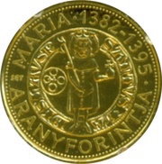50 000 Forint Gold Florin of Mária, Hungary, 2014 reverse image