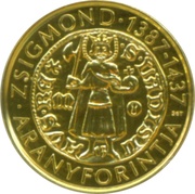 50 000 Forint Gold Florin of I. Zsigmond, Hungary, 2016 reverse image