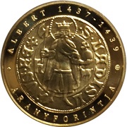 50 000 Forint Gold Florin of Albert Habsburg, Hungary, 2018 reverse image